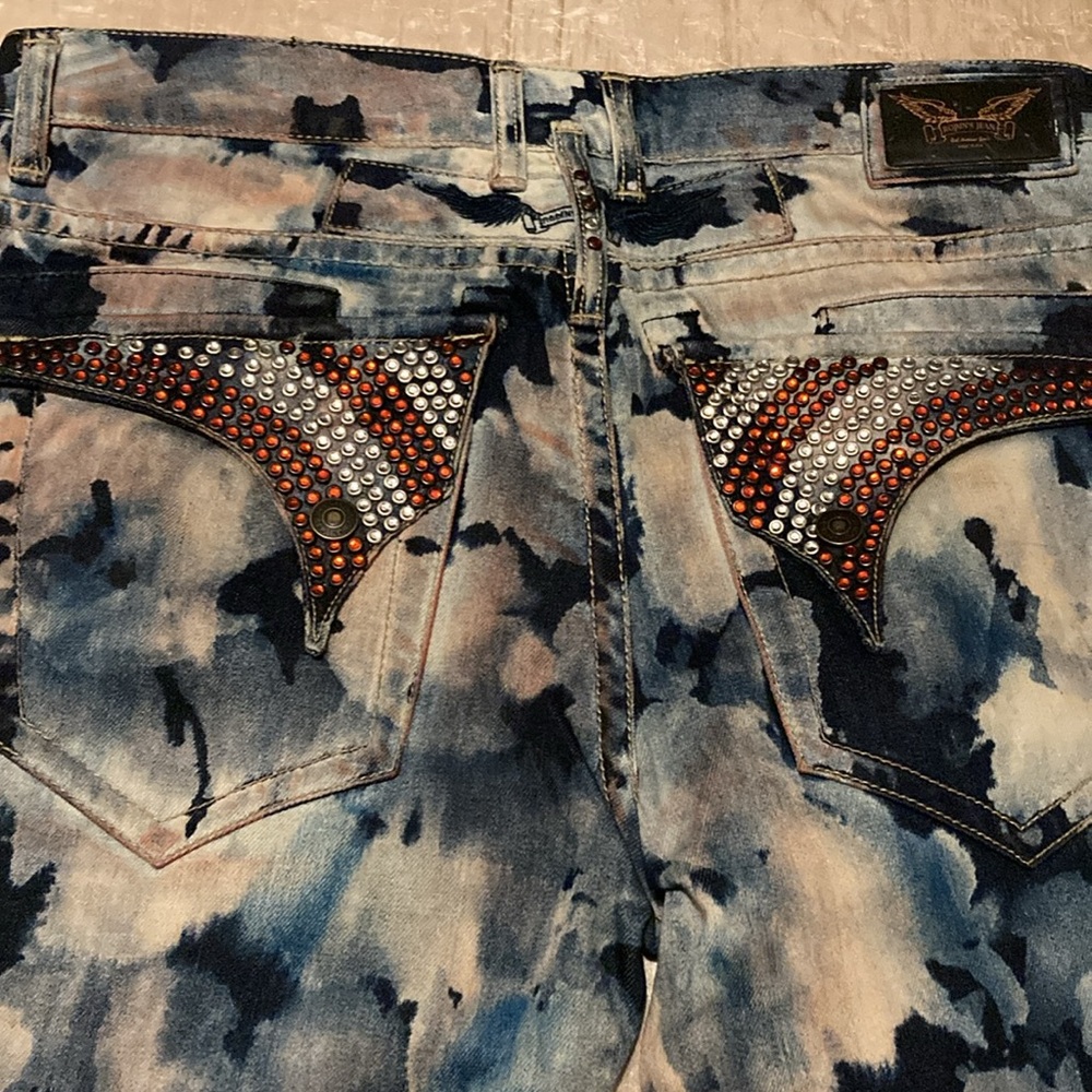 Robin's Jeans Motor Snake Denim Jeans Sz 34x34 - Gem
